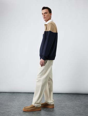 Pamuklu Normal Bel Cep Detaylı Vintage Straight Jean Pantolon