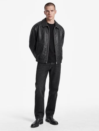 Cepli Normal Bel Pamuklu Vintage Straight Jean Pantolon