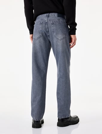 Pamuklu Normal Bel Cepli Vintage Straight Fit Jean Pantolon