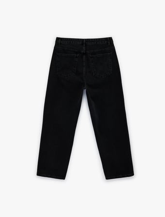 Cepli Normal Bel Oversize Pamuklu Baggy Jean Pantolon
