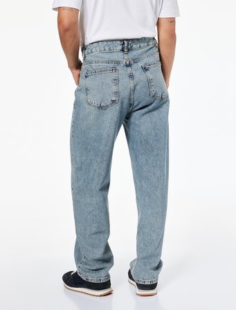 Normal Bel Pamuklu Bol Kalıp Baggy Jean Pantolon