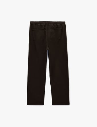 Pamuklu Cepli Bol Kalıp Beli Bağcıklı Jean Pantolon