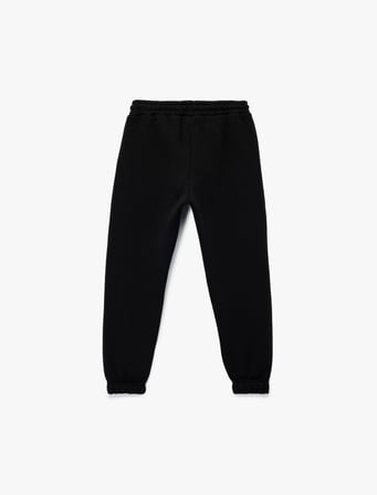 Şardonlu Cep Detaylı Beli Lastikli Basic Jogger Okul Eşofman Altı