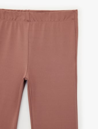 Beli Lastikli Slim Fit İspanyol Paça Tayt