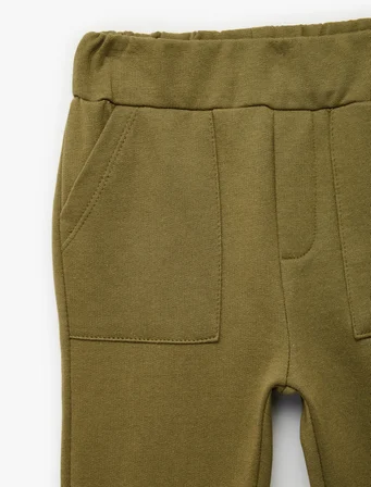 Cepli Beli Bağcıklı Pamuklu Şardonlu Jogger Eşofman Altı