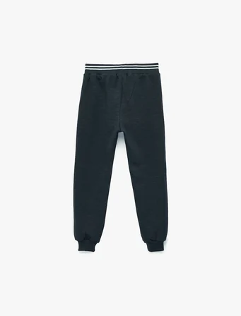 Pamuklu Beli Lastikli Şardonlu Jogger Eşofman Altı