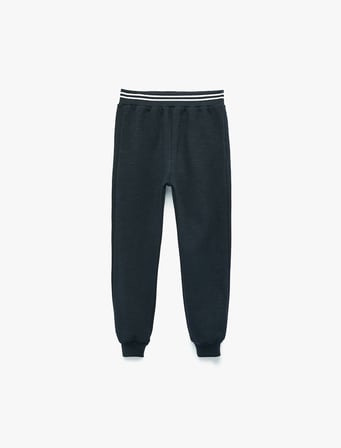 Pamuklu Beli Lastikli Şardonlu Jogger Eşofman Altı