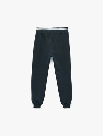 Pamuklu Beli Lastikli Şardonlu Jogger Eşofman Altı