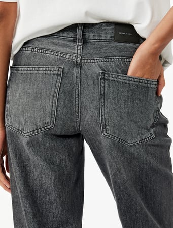 Normal Bel Düz Paça Jean Pantolon - Straight Fit Jean