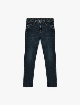 Normal Bel Pamuklu Slim Fit Jean - Brad Jean