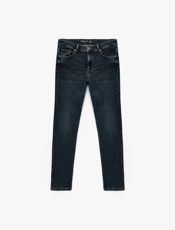 Normal Bel Pamuklu Slim Fit Jean - Brad Jean