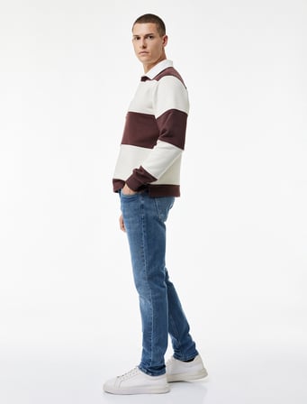 Pamuklu Normal Bel Slim Fit Jean Pantolon - Brad Jean