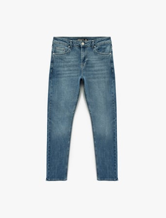 Pamuklu Normal Bel Slim Fit Jean Pantolon - Brad Jean