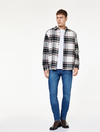 Normal Bel Pamuklu Cepli Slim Fit Jean Pantolon - Brad Jean