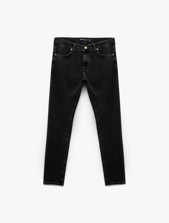 Pamuklu Cepli Normal Bel Skinny Fit Jean Pantolon - Michael Jean