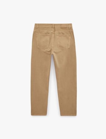 Pamuklu Normal Bel Cepli Vintage Straight Fit Jean Pantolon