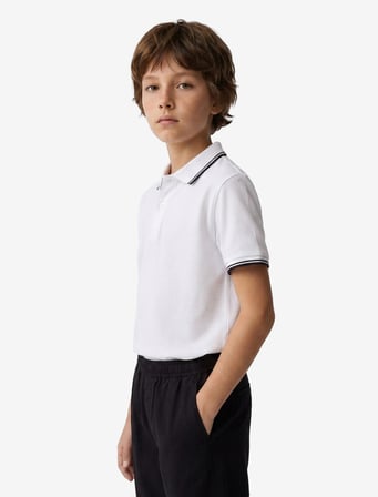 Pamuklu Kısa Kollu Polo Yaka Okul Tişörtü