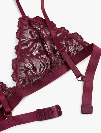 Balensiz Dolgusuz Dantelli Soft Sütyen