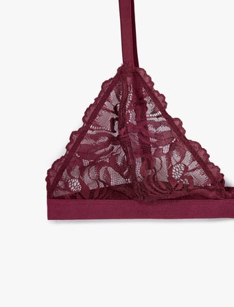 Balensiz Dolgusuz Dantelli Soft Sütyen