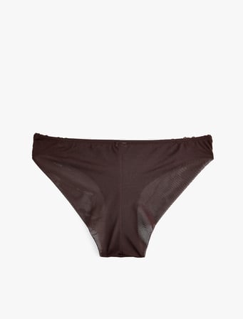 Normal Bel Rahat Kalıp Dantelli Brief Külot
