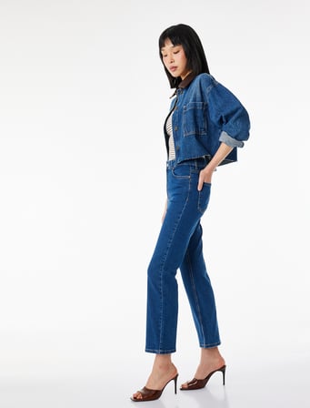 Pamuklu İ̇Spanyol Paça Dar Kesim Denim Pantolon -  Flare Jeans