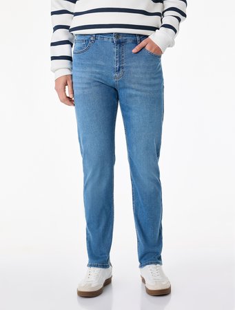 Normal Bel Cepli Pamuklu Slim Fit Jean Pantolon - Brad Jean