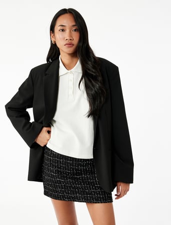 Normal Bel Slim Fit A Kesim Parıltılı Tüvit Mini Etek