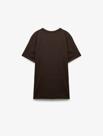 Pamuklu Kısa Kollu Bisiklet Yaka Slim Fit Erkek Basic Tişört