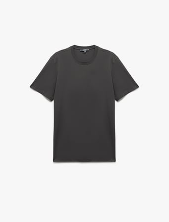 Pamuklu Kısa Kollu Bisiklet Yaka Slim Fit Erkek Basic Tişört