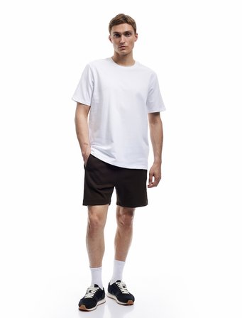 Regular Fit Kısa Kollu Bisiklet Yaka Pamuklu Basic Tişört