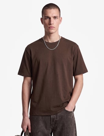 Regular Fit Kısa Kollu Bisiklet Yaka Pamuklu Basic Tişört