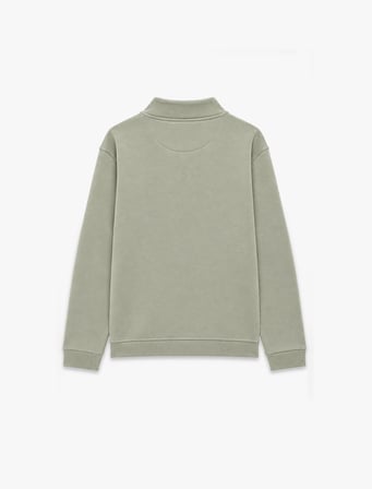 Şardonlu Regular Fit Uzun Kollu Fermuarlı Yaka Sweatshirt
