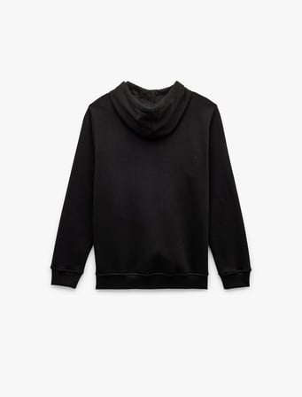 Şardonlu Regular Fit Kapüşonlu Fermuarlı Uzun Kollu Kanguru Cepli Sweatshirt