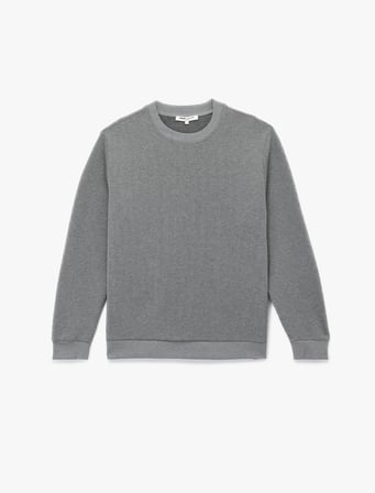 Bisiklet Yaka Uzun Kollu Fitilli Basic Sweatshirt