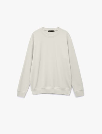 Regular Fit Uzun Kollu Bisiklet Yaka Basic Sweatshirt