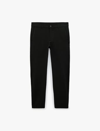 Slim Fit Cepli Düğmeli Viskon Karışımlı Kumaş Pantolon