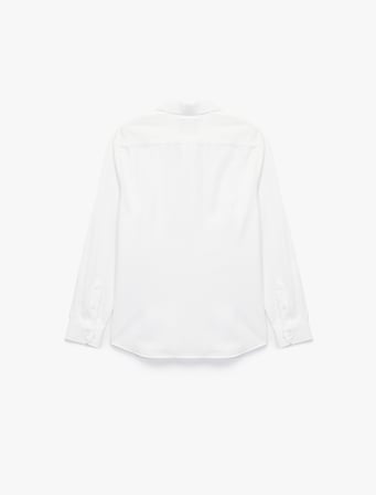 Slim Fit Yarım İtalyan Yaka Uzun Kollu Gömlek