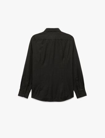 Slim Fit Yarım İtalyan Yaka Uzun Kollu Gömlek