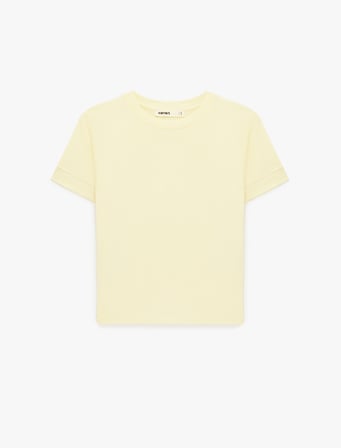Slim Fit Kısa Kollu Bisiklet Yaka Basic Tişört