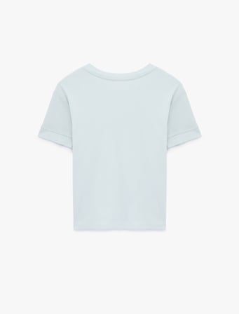 Slim Fit Kısa Kollu Bisiklet Yaka Basic Tişört