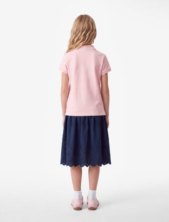 Pamuklu Kısa Kollu Basic Polo Yaka Okul Tişörtü