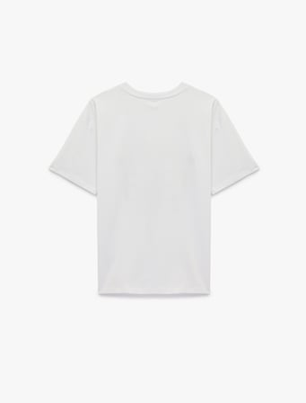 Slim Fit Kısa Kollu Bisiklet Yaka Kolej Baskılı Tişört