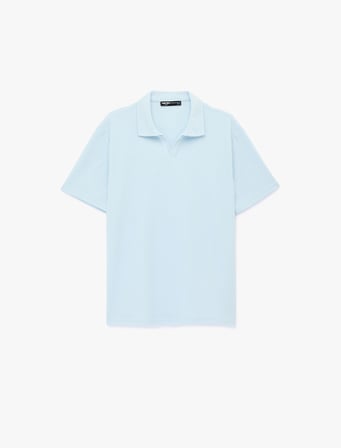 Regular Fit Kısa Kollu Basic Polo Yaka Tişört