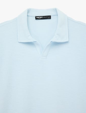 Regular Fit Kısa Kollu Basic Polo Yaka Tişört