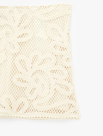 Pamuklu Slim Fit Süper Mini Kroşe Etek
