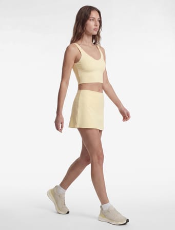 Yüksek Bel Slim Fit İnterlok Spor Mini Şort Etek