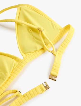 Koton X Sibil Çetinkaya - V Yaka Bralet Bikini Üstü