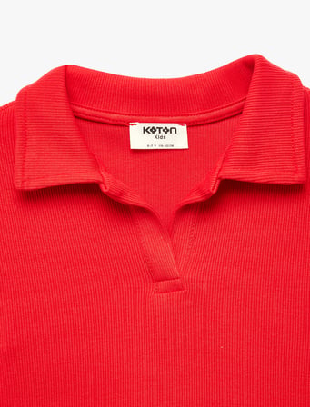 Pamuklu  Kısa Kollu Basic Polo Yaka Tişört