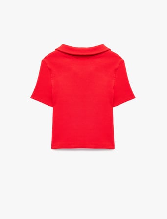 Pamuklu  Kısa Kollu Basic Polo Yaka Tişört