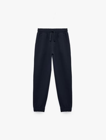 Beli Lastikli Cepli Basic Jogger Eşofman Altı